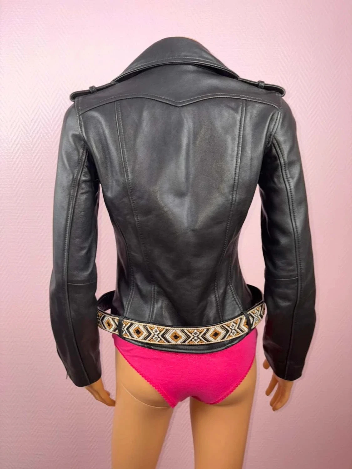 Chaqueta de cuero Maje talla 36 sin usar – photo 6